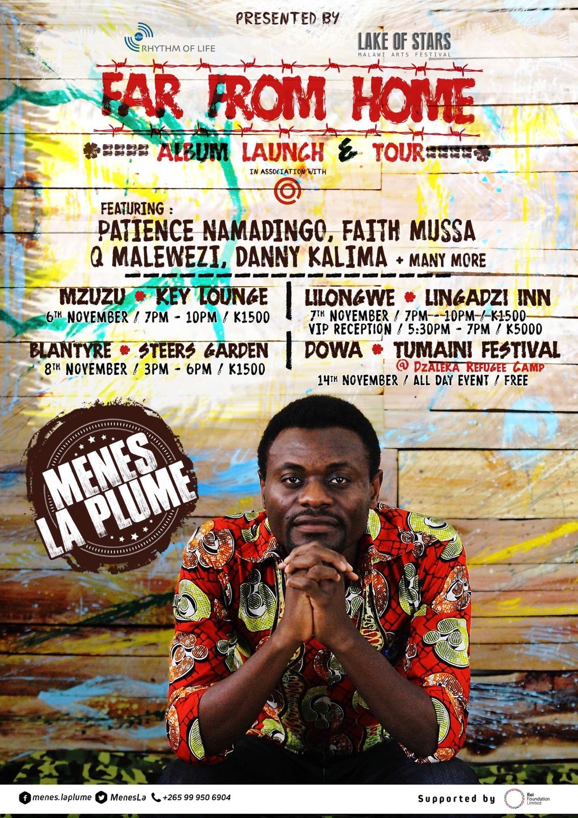 Menes La Plume tour dates announced small image
